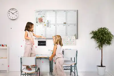 Cozy cork weekly planner memo board