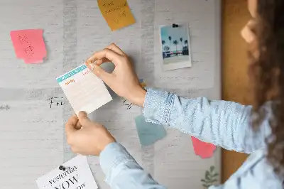 Cozy cork weekly planner memo board