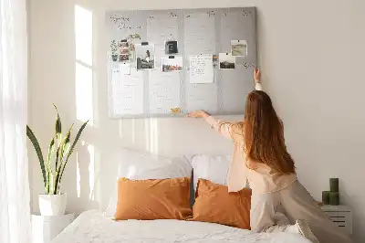 Cozy cork weekly planner memo board