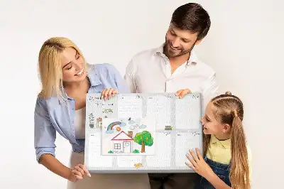 Cozy cork weekly planner memo board