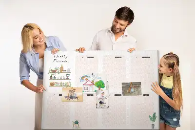 Printed Cork Board Weekly planner