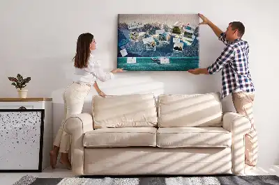 Printed Cork Memo Board Whale