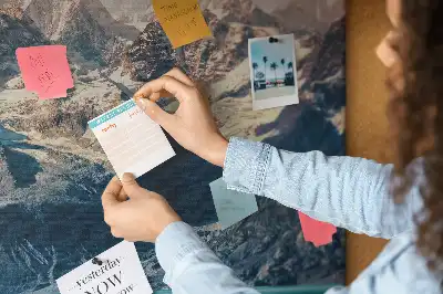 Printed Cork Memo Board Whale water
