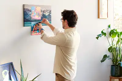Printed Cork Memo Board Whale water