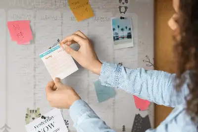 Weekly planner cork memo board