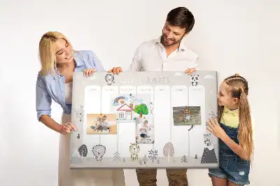 Weekly planner cork memo board