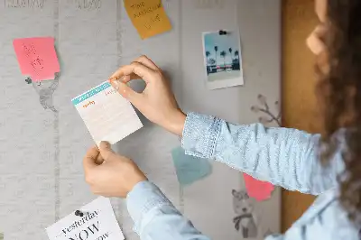 Weekly planner cork memo board