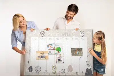 Weekly planner cork memo board