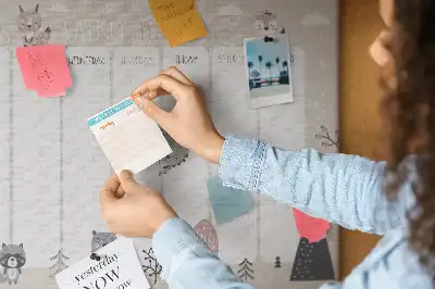 Printed Animal Themed Cork Planner Board