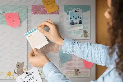 Printed Cork Memo Board