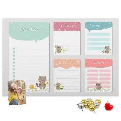 Printed Cork Memo Board