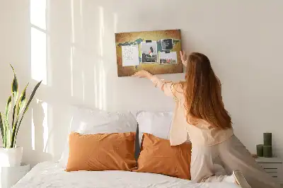 Old world map cork memo board