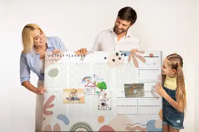 Printed Cork Board Full week planner