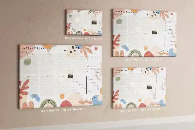 Printed Cork Board Full week planner