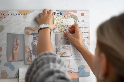 Printed Cork Board Full week planner