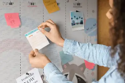 Cork Weekly Planner Memo Board for Kids