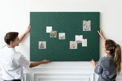 Printed Cork Board Leaf pattern