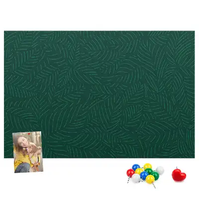 Printed Cork Board Leaf pattern