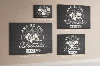 Printed Cork Memo Board with Adventure Quote