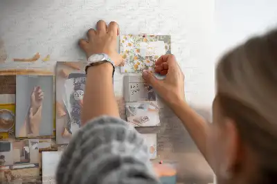 Printed Cork Memo Board featuring a car vacation design