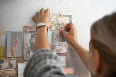 Printed Cork Memo Board featuring a car vacation design