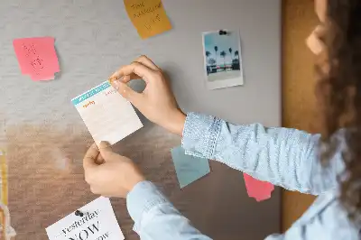 Printed Cork Memo Board featuring a car vacation design