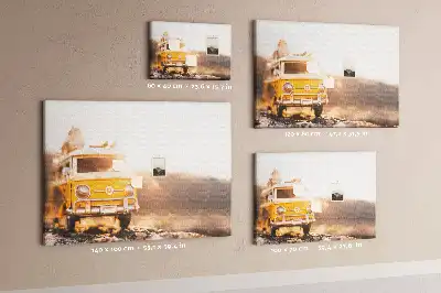 Printed Cork Memo Board Car vacation