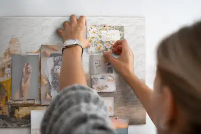 Printed Cork Memo Board featuring a car vacation design