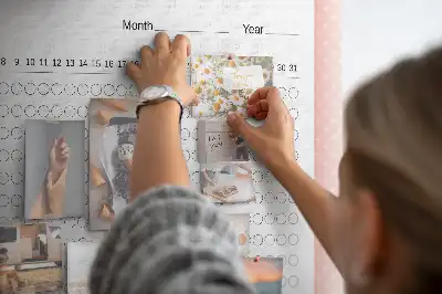Cork memo board Habit tracker