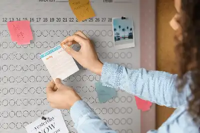 Cork memo board Habit tracker