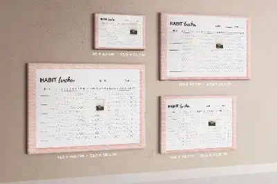 Cork memo board Habit tracker