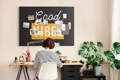 Motivational Quote Printed Cork Board