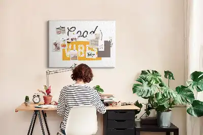Inspirational Printed Cork Memo Board