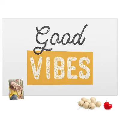 Printed Cork Memo Board Inspirational sentence