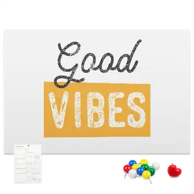 Printed Cork Memo Board Inspirational sentence