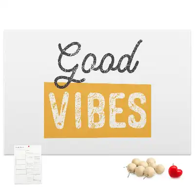 Printed Cork Memo Board Inspirational sentence