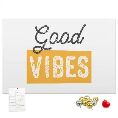 Printed Cork Memo Board Inspirational sentence