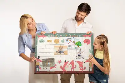 Printed Cork Board Weekly planner for kids