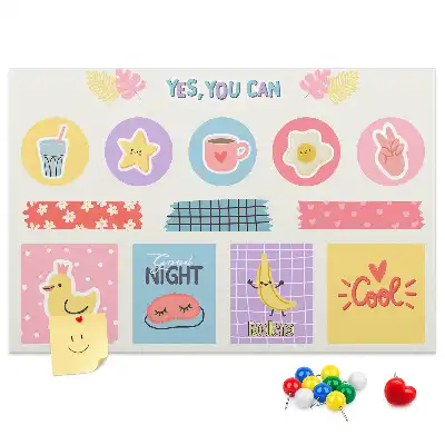 Cork memo board School planner