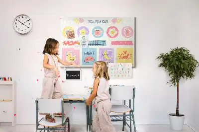 Cork memo board School planner
