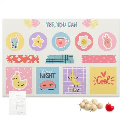 Cork memo board School planner