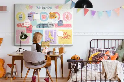 Cork memo board School planner