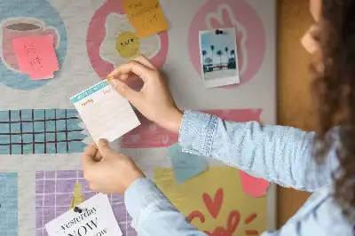 Cork memo board School planner
