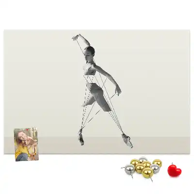 Printed Ballerina Cork Board