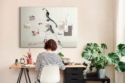 Printed Ballerina Cork Board