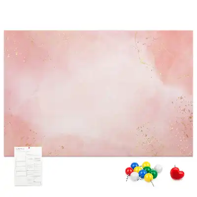 Pink marble cork memo board