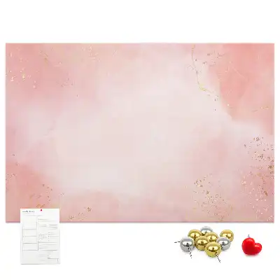 Pink marble cork memo board
