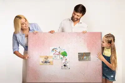 Pink marble cork memo board