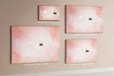 Pink marble cork memo board