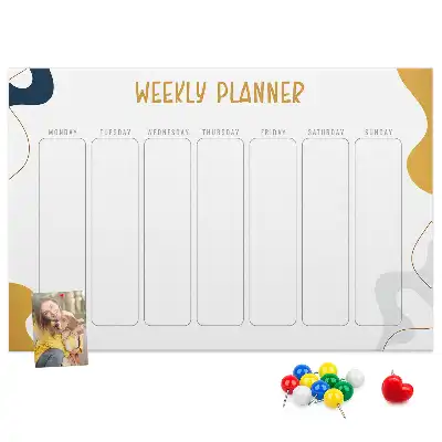 Printed Cork Board Weekly planner
